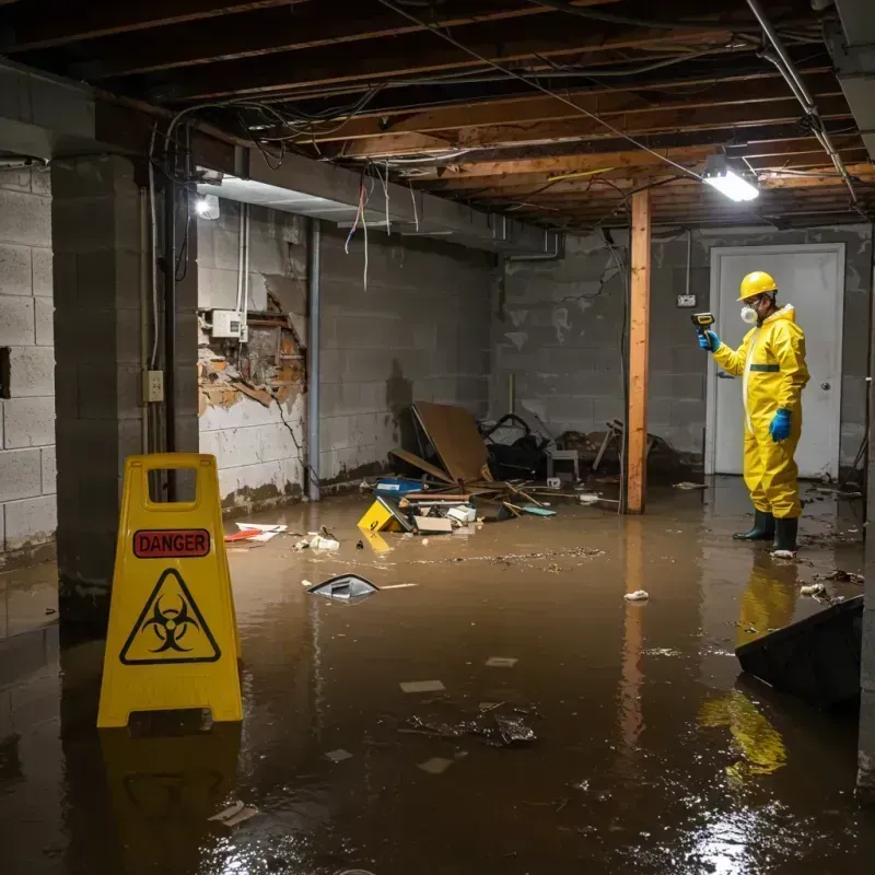 Flooded Basement Electrical Hazard in White Horse, NJ Property